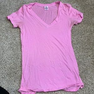 Brand: PINK VS, size M, short sleeve pink shirt